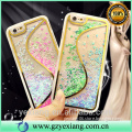 Mobile phone accessories s shape quicksand back case cover for iphone 5s phone cover case